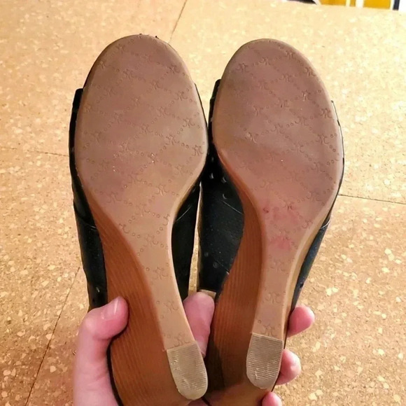 Johnston & Murphy women's peep toe wedge heels size 8.5 - Picture 6 of 8